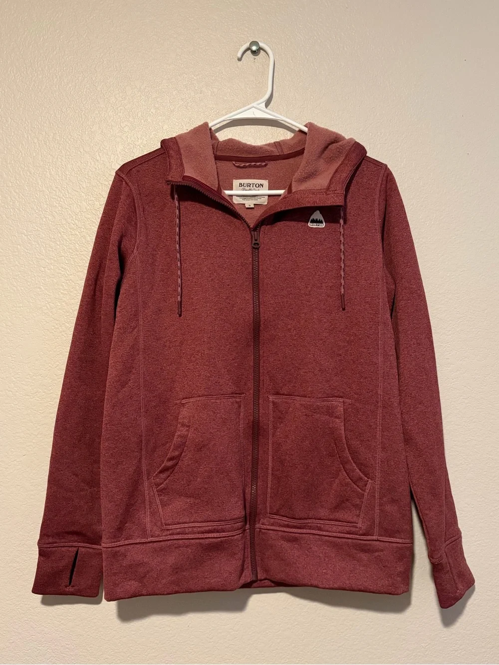 Burton Women’s Oak Full-Zip Hoodie Sweatshirt in Port Royal Heather